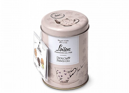 עוגיות איטלקיות קנסטלו, קפה וזלטו | מארז פח מעוצב 120 גרם | Loison עוגיות איטלקיות קנסטלו, קפה וזלטו | מארז פח מעוצב 120 גרם | Loison